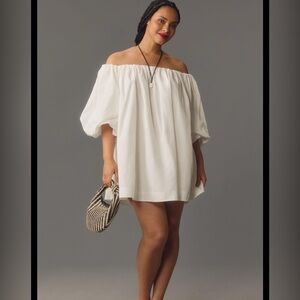 Mare mare off the shoulder mini dress- Anthropologie- white xl
